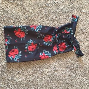 cute red floral dress size s